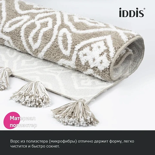 Коврик IDDIS Decor (DT02P58i12) 50x80 микрофибра бежевый Коврик IDDIS Decor (DT02P58i12) 50x80 микрофибра бежевый