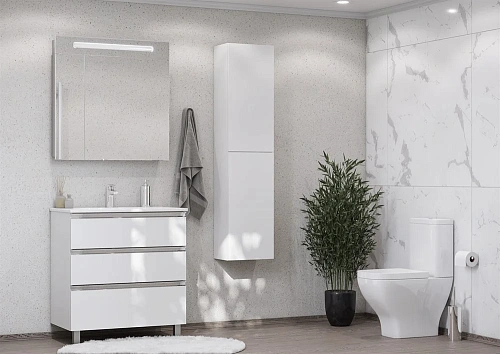 Тумба под раковину Roca The Gap 80 белый глянец 3 ящика A857406806 Тумба под раковину Roca The Gap 80 белый глянец 3 ящика A857406806