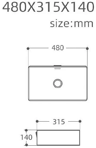 Раковина Aquanet Perfect-2 48 накладная PERFECT-2 Раковина Aquanet Perfect-2 48 накладная PERFECT-2