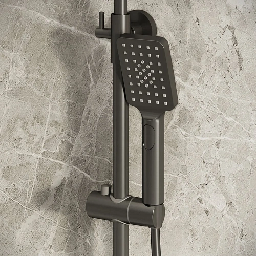 Душевая система GROSSMAN Cosmo 500.K35.02.420 графит сатиновый Душевая система GROSSMAN Cosmo 500.K35.02.420 графит сатиновый