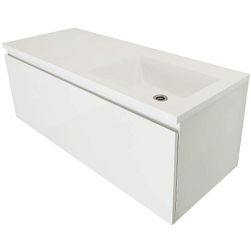 Тумба с раковиной Эстет Dallas Luxe ФР-00009679 1050х482 правая, подвесная 1 ящик Тумба с раковиной Эстет Dallas Luxe ФР-00009679 1050х482 правая, подвесная 1 ящик