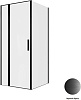 Картинка анонса товара «душевой уголок allen brau priority 90x90 3.31027.bba + 3.31045.bba черный браш»