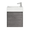 Тумба под раковину BelBagno KRAFT MINI-500/260-1A-SO-CG-R правосторонняя, Cemento Grigio, 494х256x490