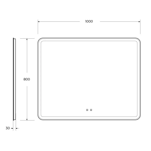 Зеркало BelBagno SPC-MAR-1000-800-LED-TCH-SND 12W 220-240V 1000x30x800 с подсветкой голосовым управлением и подогревом Зеркало BelBagno SPC-MAR-1000-800-LED-TCH-SND 12W 220-240V 1000x30x800 с подсветкой голосовым управлением и подогревом