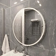 Зеркало DIWO Ростов 80 с подсветкой, круглое, сенсорный выключатель, настенное, российское 482589 Зеркало DIWO Ростов 80 с подсветкой, круглое, сенсорный выключатель, настенное, российское 482589