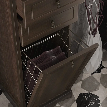 Шкаф-пенал Тибет 40 Z0000008022 левый с худ.стеклом нагал Шкаф-пенал Тибет 40 Z0000008022 левый с худ.стеклом нагал