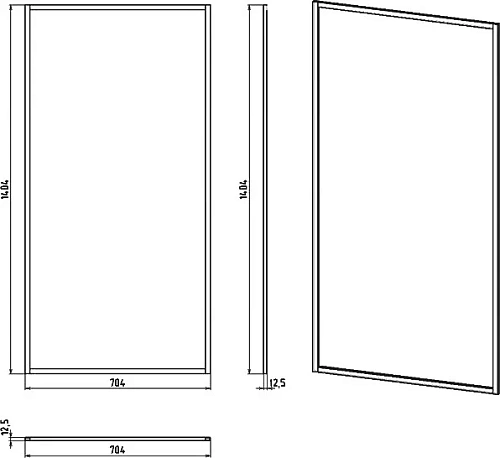 Шторка на ванну STWORKI Карлстад неподвижная, 70х140, профиль хром глянцевый, тонированное стекло 58 583133 Шторка на ванну STWORKI Карлстад неподвижная, 70х140, профиль хром глянцевый, тонированное стекло 58 583133