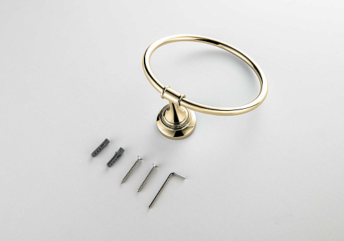 Полотенцедержатель Aquatek КЛАССИК AQ4512PG золото полированное Полотенцедержатель Aquatek КЛАССИК AQ4512PG золото полированное