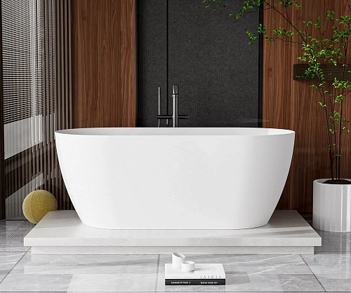 Ванна из искусственного камня CEZARES Solid Surface CZR-RELAX-170-80-57-SSB 1700x800x575 Ванна из искусственного камня CEZARES Solid Surface CZR-RELAX-170-80-57-SSB 1700x800x575