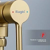 Гигиенический душ Raglo R20.54.03 встраиваемый, сатин золотой Гигиенический душ Raglo R20.54.03 встраиваемый, сатин золотой