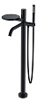 Детальная картинка товара «смеситель для ванны boheme stick 129-bb.2 напольный black touch black»