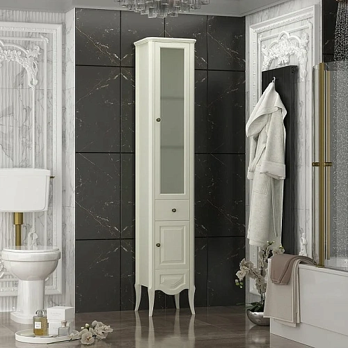 Шкаф-пенал Opadiris Брунелла, слоновая кость, правый 00-00004352 Шкаф-пенал Opadiris Брунелла, слоновая кость, правый 00-00004352