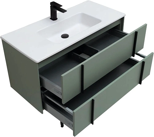 Тумба под раковину Allen Brau Reality 100 1.32007.CGM олива матовый Тумба под раковину Allen Brau Reality 100 1.32007.CGM олива матовый