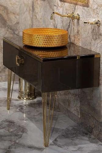 Столешница Armadi Art 853-080-BB стекло 80см прямая бронзированный коричневый Столешница Armadi Art 853-080-BB стекло 80см прямая бронзированный коричневый