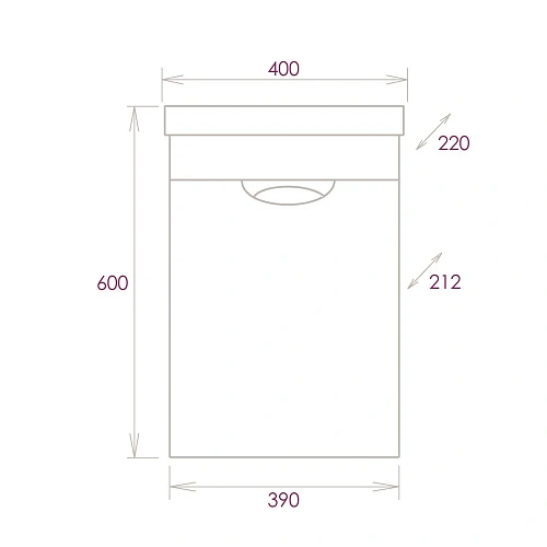 Тумба под раковину Onika КОМО 40.01 104005 Тумба под раковину Onika КОМО 40.01 104005