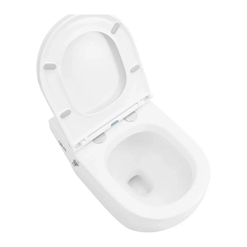 Унитаз приставной ABBER Bequem AC1115P белый с импульсным смывом с крышкой микролифт Унитаз приставной ABBER Bequem AC1115P белый с импульсным смывом с крышкой микролифт
