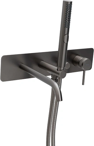 Смеситель для ванны Allen Brau Priority 5.31A05-MG (с внутренней частью) графит брашированный Смеситель для ванны Allen Brau Priority 5.31A05-MG (с внутренней частью) графит брашированный