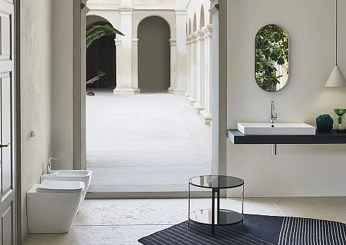 Биде напольное GSI NUBES белый (9662111) Биде напольное GSI NUBES белый (9662111)