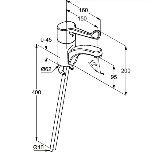 Смеситель для раковины Kludi Medi Care DN 15 341120534 Смеситель для раковины Kludi Medi Care DN 15 341120534