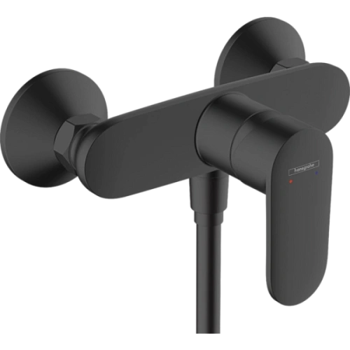 Смеситель для душа HansGROHE однорычажный, внешнего монтажа 71640670,матовый черный Смеситель для душа HansGROHE однорычажный, внешнего монтажа 71640670,матовый черный