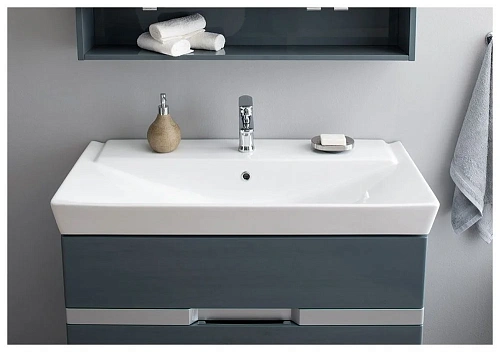 Комплект мебели Aquanet Виго 80 сине-серый 00183673 Комплект мебели Aquanet Виго 80 сине-серый 00183673