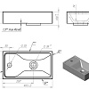 Раковина ART&MAX AM-LAV-400-MR-Mini из искусственного мрамора Раковина ART&MAX AM-LAV-400-MR-Mini из искусственного мрамора