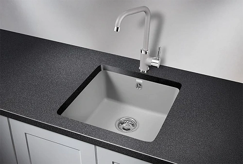 Кухонная мойка Granula 3801, АЛЮМИНИУМ, кварц 435х455 Кухонная мойка Granula 3801, АЛЮМИНИУМ, кварц 435х455