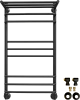 Полотенцесушитель водяной EWRIKA Сафо ИД1 100х50, черный, с полкой, с монтажным набором 586133