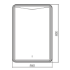 Зеркало SILVER MIRRORS 550x800 сенсорный выключатель Мали (LED-00002534) Зеркало SILVER MIRRORS 550x800 сенсорный выключатель Мали (LED-00002534)