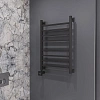 Полотенцесушитель электрический EWRIKA Деметра LP 80х50, матовый черный L 536077 Полотенцесушитель электрический EWRIKA Деметра LP 80х50, матовый черный L 536077