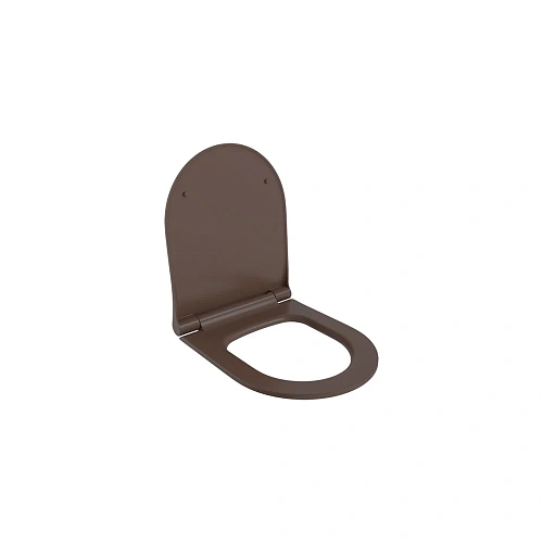 Крышка-сиденье Ambassador Abner 102T20601S (тонкое) матовое коричневое Крышка-сиденье Ambassador Abner 102T20601S (тонкое) матовое коричневое