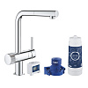 Картинка анонса товара «смеситель для кухни grohe blue pure minta, стартовый комплект, хром, (30382000)»