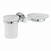Мыльница WasserKRAFT Donau K-9426 Держатель стакана и мыльницы хром