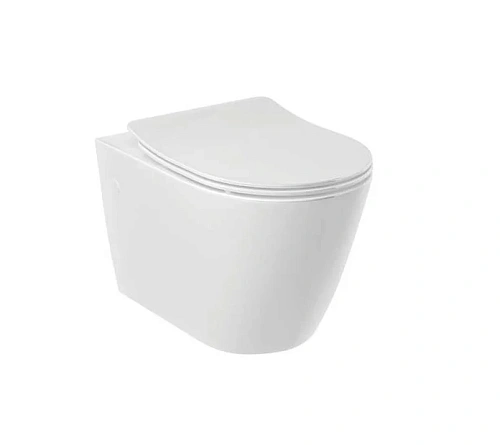 Унитаз подвесной Kludi RESA R 23WCSET43 керамический с сиденьем Унитаз подвесной Kludi RESA R 23WCSET43 керамический с сиденьем