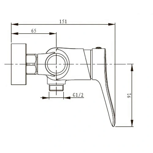 Смеситель для душа Kaiser Sena 74077 Смеситель для душа Kaiser Sena 74077