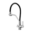 Смеситель для кухни SANCOS Nolia SC12003SS с крановм для фильтра и гибким изливом Смеситель для кухни SANCOS Nolia SC12003SS с крановм для фильтра и гибким изливом