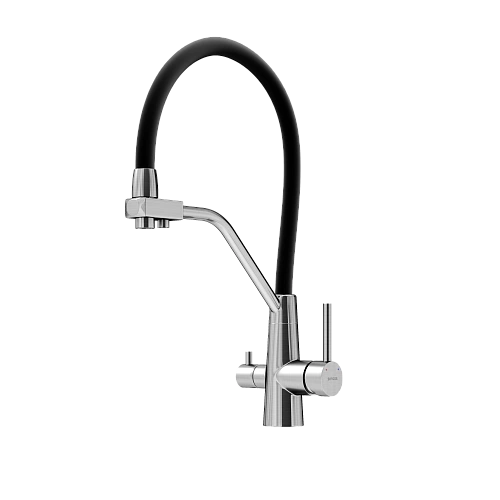 Смеситель для кухни SANCOS Nolia SC12003SS с крановм для фильтра и гибким изливом Смеситель для кухни SANCOS Nolia SC12003SS с крановм для фильтра и гибким изливом