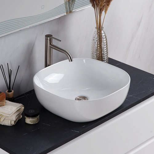 Раковина BelBagno BB1301 425x425 белый Раковина BelBagno BB1301 425x425 белый