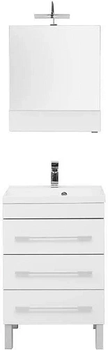 Комплект мебели Aquanet Верона 58 белый (напольный 3 ящика) 00287656 Комплект мебели Aquanet Верона 58 белый (напольный 3 ящика) 00287656