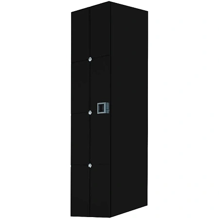 Шкаф-пенал Armadi Art Piazza 844-BCR черный+хром без ножек Шкаф-пенал Armadi Art Piazza 844-BCR черный+хром без ножек