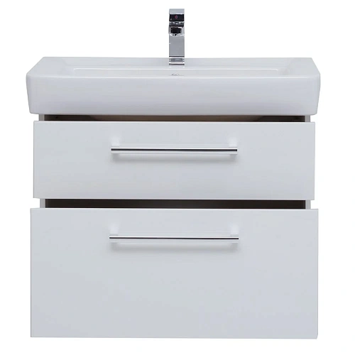 Тумба под раковину DREJA Q MAX, 70 см, подвесная, 2 ящика, белый глянец 77.0005W Тумба под раковину DREJA Q MAX, 70 см, подвесная, 2 ящика, белый глянец 77.0005W