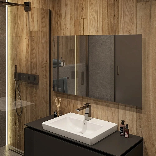 Зеркало DIWO Элиста 120 с подсветкой, прямоугольное, в стиле лофт, инфракрасное управление 543498 Зеркало DIWO Элиста 120 с подсветкой, прямоугольное, в стиле лофт, инфракрасное управление 543498