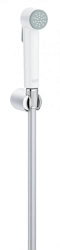 Гигиеническая лейка GROHE Tempesta-F (Гигиеническая лейка, Держатель, шланг 1000 мм), белая луна (26355I 26355IL0 Гигиеническая лейка GROHE Tempesta-F (Гигиеническая лейка, Держатель, шланг 1000 мм), белая луна (26355I 26355IL0