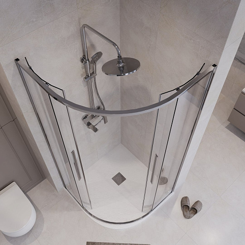 Душевой уголок Niagara Nova NG-6627-34 (100x100x195) полукруг, раздвижная, хром, стекло прозрачное Душевой уголок Niagara Nova NG-6627-34 (100x100x195) полукруг, раздвижная, хром, стекло прозрачное