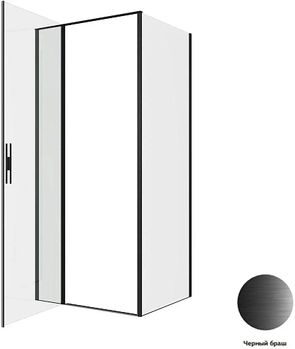 Душевой уголок Allen Brau Priority 90x80 3.31027.BBA + 3.31042.BBA черный браш Душевой уголок Allen Brau Priority 90x80 3.31027.BBA + 3.31042.BBA черный браш