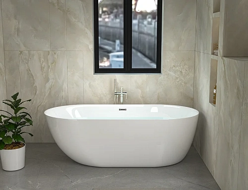 Ванна отдельностоящая Ceruttispa COMO150 CT9900 1500x750x560 акриловая, белая, со сливом-переливом Ванна отдельностоящая Ceruttispa COMO150 CT9900 1500x750x560 акриловая, белая, со сливом-переливом