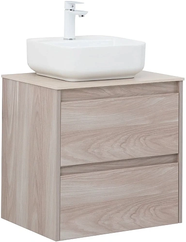 Тумба под раковину Aquanet Nova Lite 60 орех светлый (2 ящика) 00287884 Тумба под раковину Aquanet Nova Lite 60 орех светлый (2 ящика) 00287884