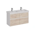 Тумба под раковину Lemark COMBI 125 см подвесная/напольная, дуб кантри/белый LM03C125T-dub Тумба под раковину Lemark COMBI 125 см подвесная/напольная, дуб кантри/белый LM03C125T-dub