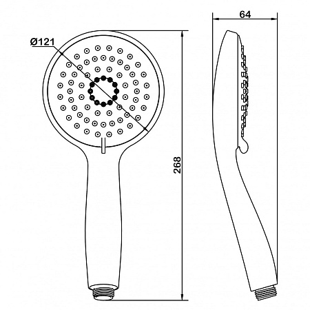 Душевая лейка Swedbe Calypso 5016