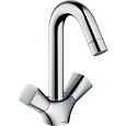 Смеситель для раковины hansgrohe Logis и сливным гарнитуром, хром 71222000 Смеситель для раковины hansgrohe Logis и сливным гарнитуром, хром 71222000